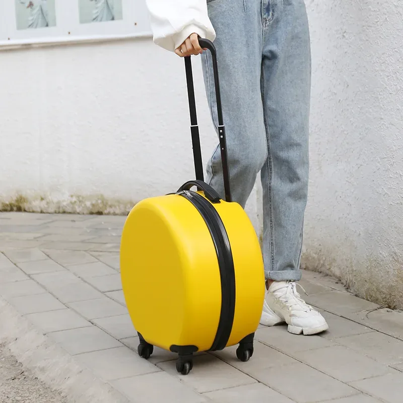 valise de chariot d'étudiant étanche de 18 pouces avec serrure à combinaison valise pour enfants avec bagage de voyage d'embarquement de roue universelle
