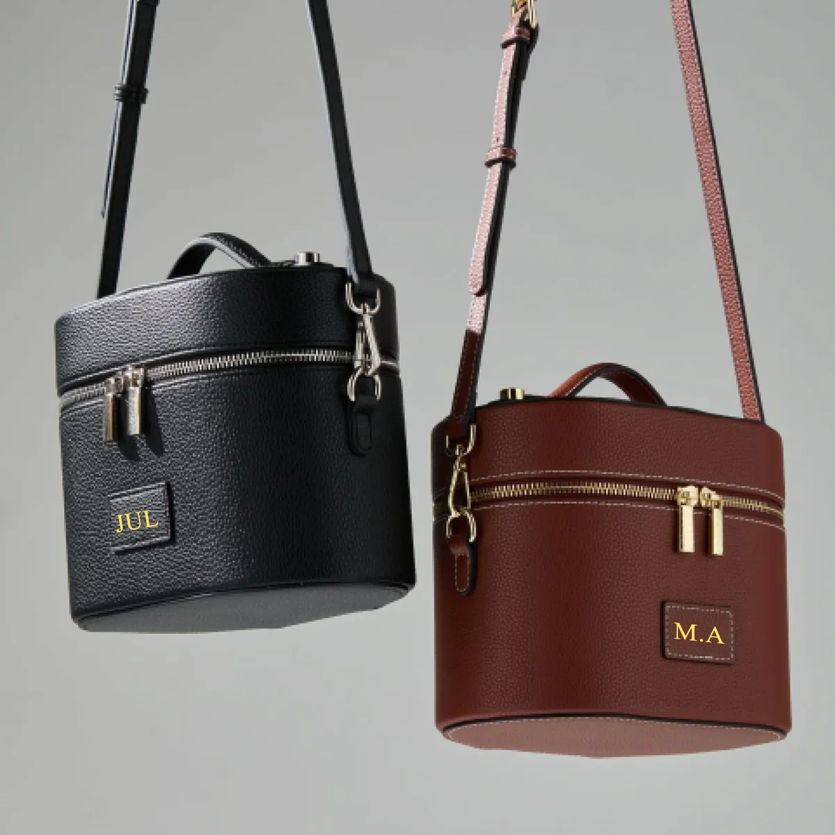 sac de rangement de voyage portable avec nom personnalisé gratuit, sac à cosmétiques amovible avec bretelles, compartiment de lavage séparé