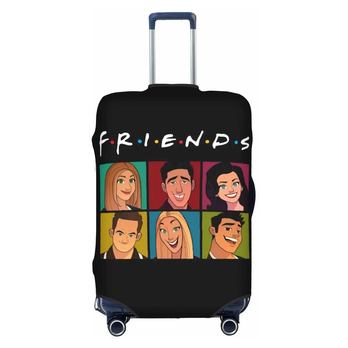 housse de protection pour bagages, motif personnalisé de la série télévisée friends, avec citation amusante, convient aux valises de 18 à 32 pouces