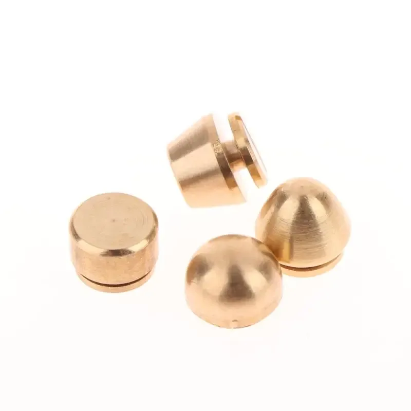 lot de 5 rivets et vis en laiton massif de haute qualité pour la décoration de sacs en cuir diy, pieds de valise, accessoires de rivetage
