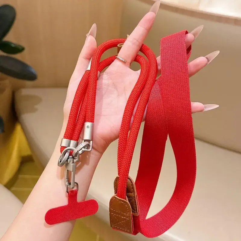 lanière de téléphone réglable à porter en bandoulière, avec clip détachable, anti-perte, sangle de téléphone portable, sangle de sac à bandoulière pour les voyages en plein air et l'utilisation quotidienne.