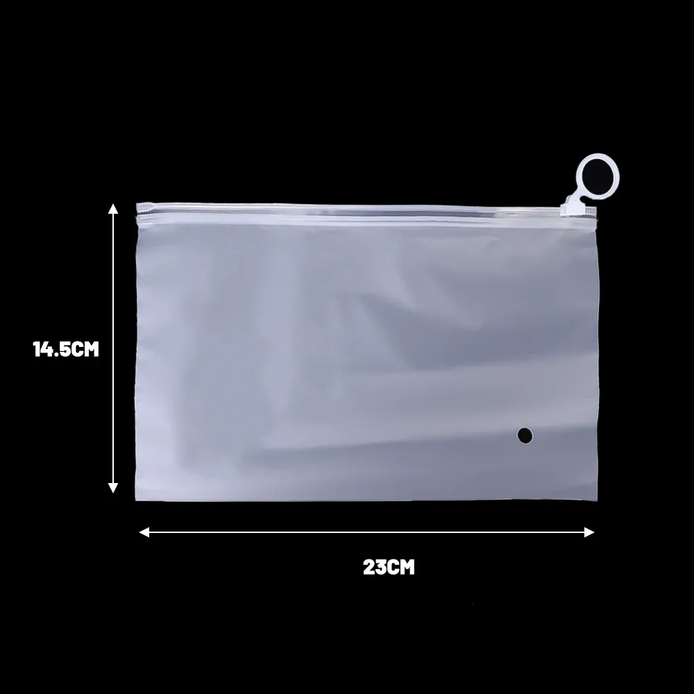 sac de rangement transparent a5, 10 pièces, poinçon à fermeture éclair, support de fournitures scolaires portables, organisateur de cosmétiques, sacs de voyage de poche, bureau de catégorie