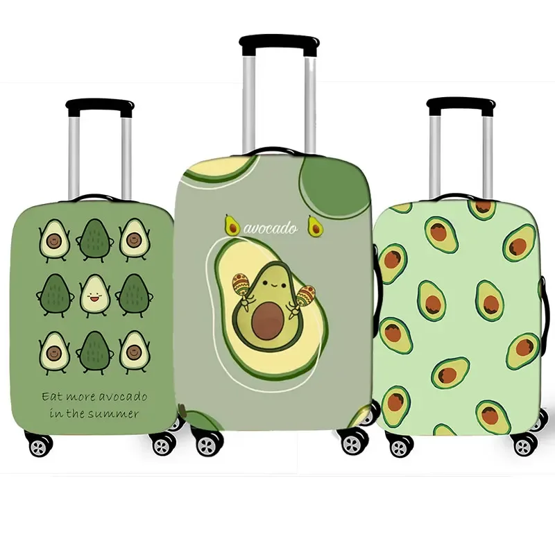 Juste de bagage à motif d'avocat de style drôle, étui de protection anti-poussière pour valise logique, mode, 18 "-32"