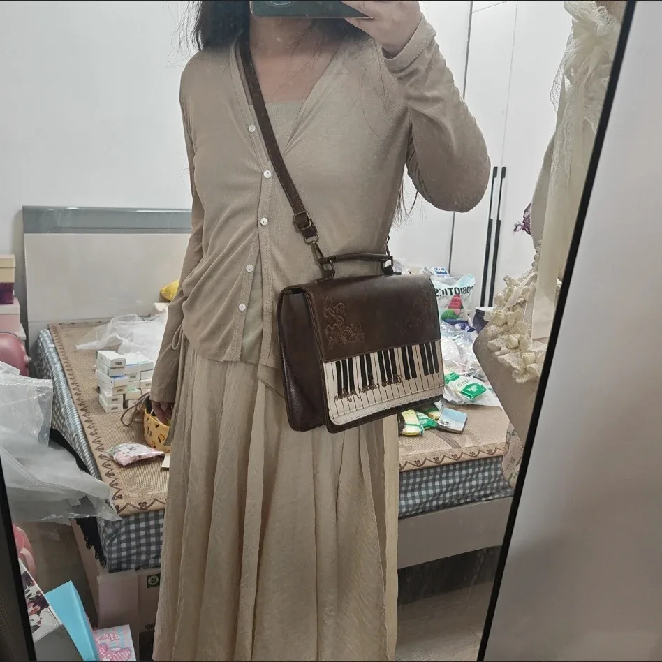rétro artistique piano femmes sac dentelle bandoulière sac à bandoulière simple sac de transport élégant sac à dos pour fille cadeau 01-bp-gqlsgw
