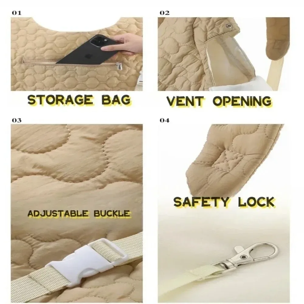 sac de transport pour chien portable de haute qualité, grande capacité, imperméable, sac à dos pour chat, sac de poitrine souple et durable pour animaux de compagnie, utilisation en extérieur