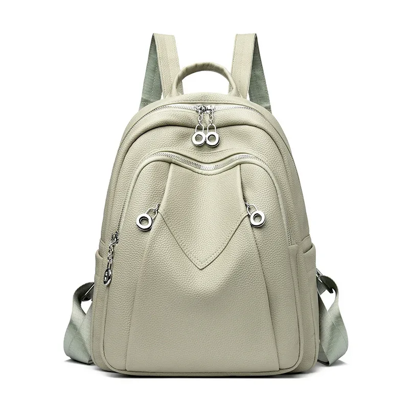 sac à dos en cuir pu pour femmes : sacs à dos souples antivol convertibles - sac à dos de voyage élégant pour femmes
