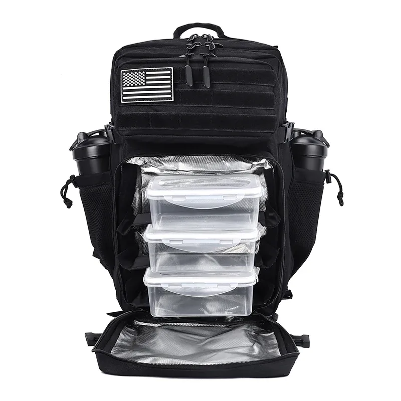 sac dos oxford université noir poche bouteille bandoulière ajustable compartiment ordinateur pockets supplémentaires usage sport fitness