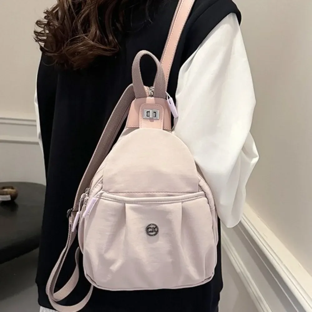 sac à dos polyvalent en nylon, sac à bandoulière étanche de grande capacité, sac de poitrine léger multifonctionnel, sac polochon