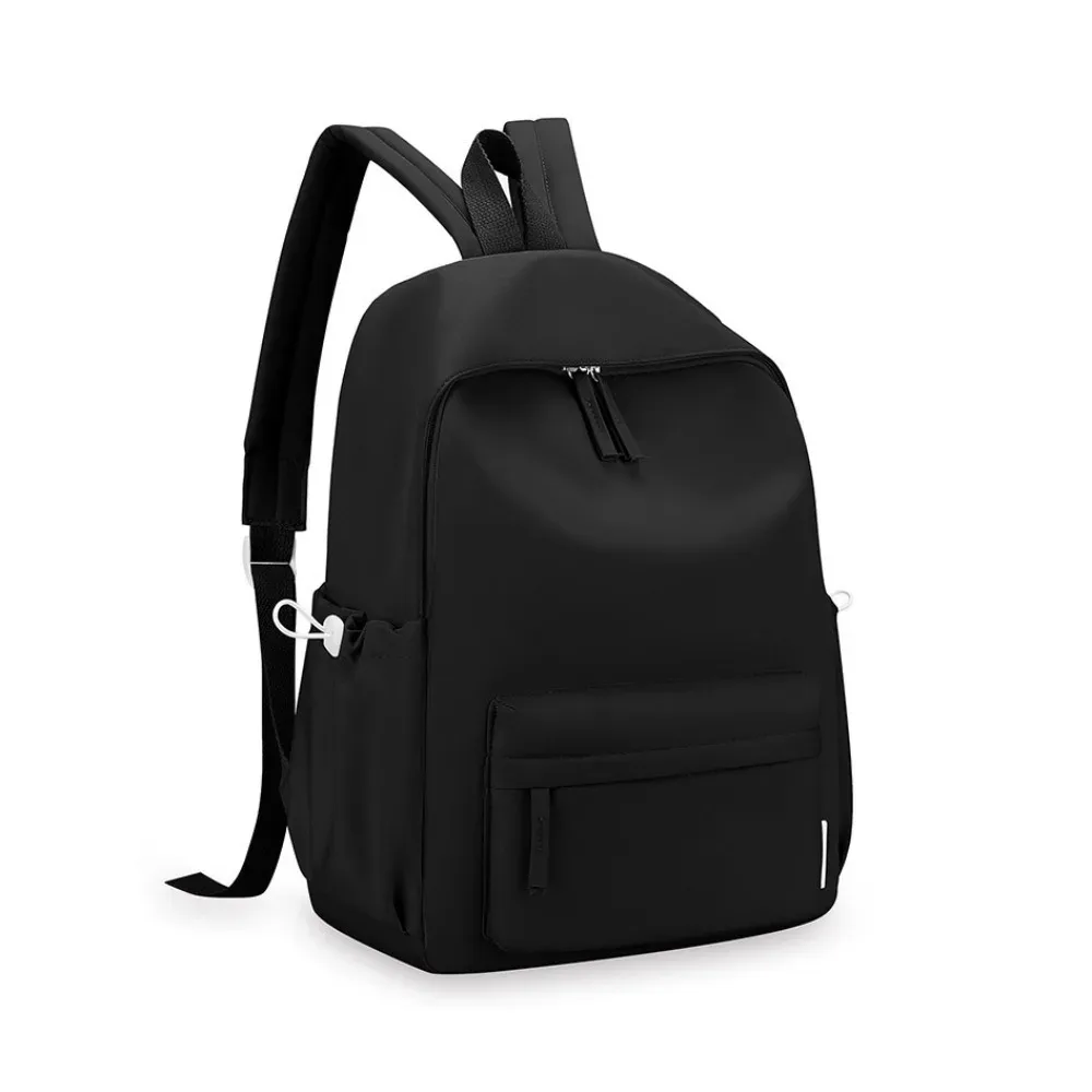 petit sac à dos uni simple, sac à dos de style coréen pour étudiants, sac à main décontracté pour femmes.