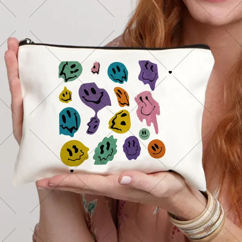 trousse de toilette fleur grenouille pour femme, cadeau de chambre plus lent pour elle, trousse cosmétique, poudres de maquillage, mode voyage