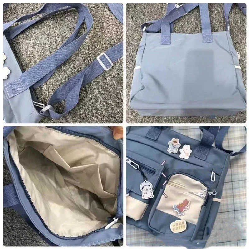 sacs à main en toile imperméable pour femmes, sac à bandoulière en nylon pour dames, sacoche oxford, fourre-tout pour livres, sacoches pour filles