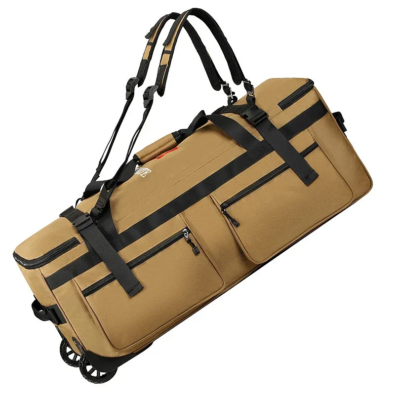 sac de voyage grand format 100l, sac à bagages à main, sac à roulettes d'extérieur, sac de rangement pour vêtements, sac à dos double épaule, imperméable et résistant à l'usure