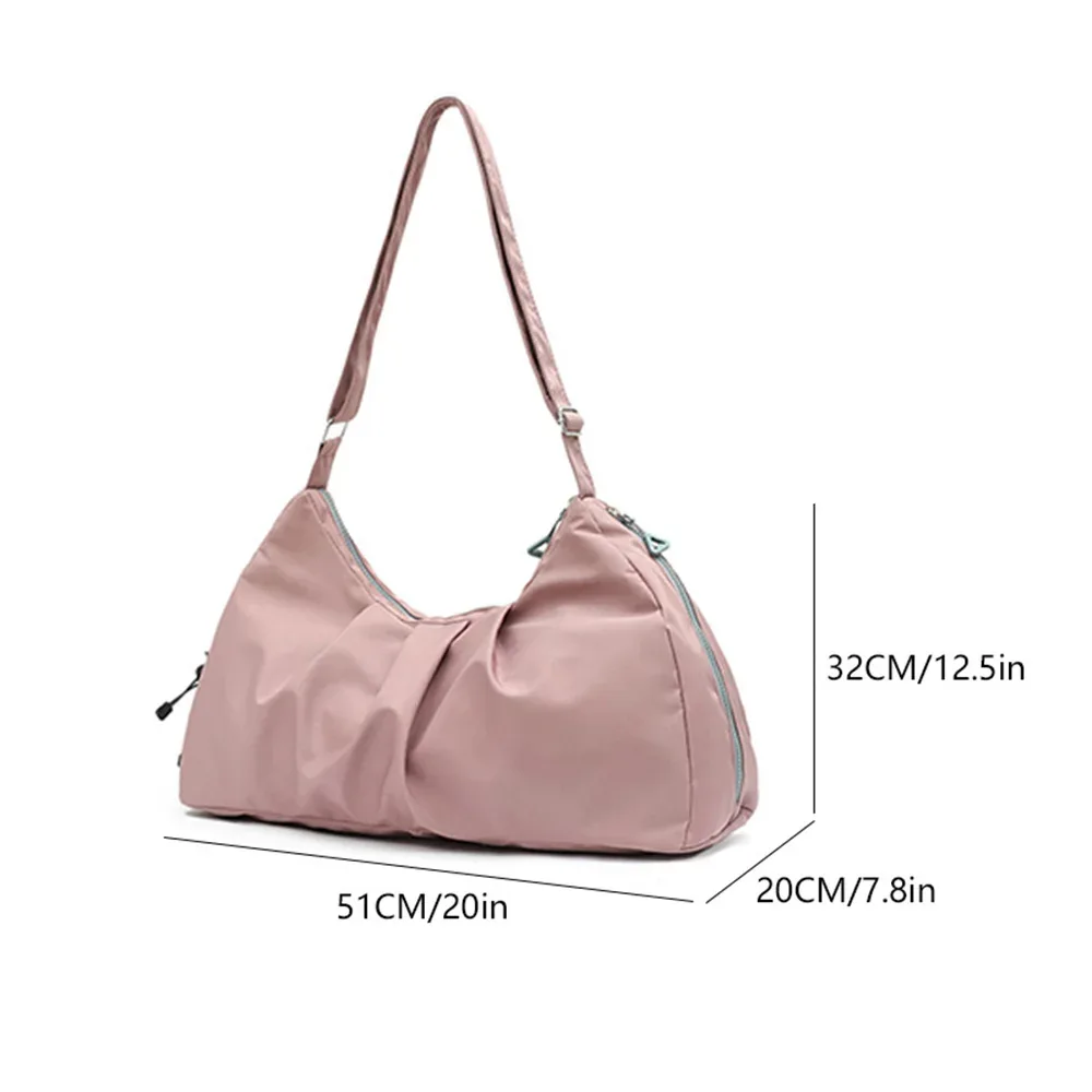 sac de yoga en nylon à bandoulière unique, sac de voyage de grande capacité, sac de fitness multifonctionnel et minimaliste, sac de sport