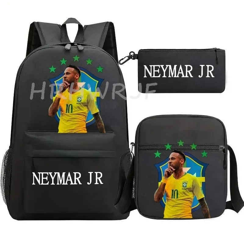 sacs à dos neymar, lot de 3, grand sac de voyage pour adolescents, sac d'école, sac à dos de sport, sac à dos décontracté en nylon classique pour ordinateur