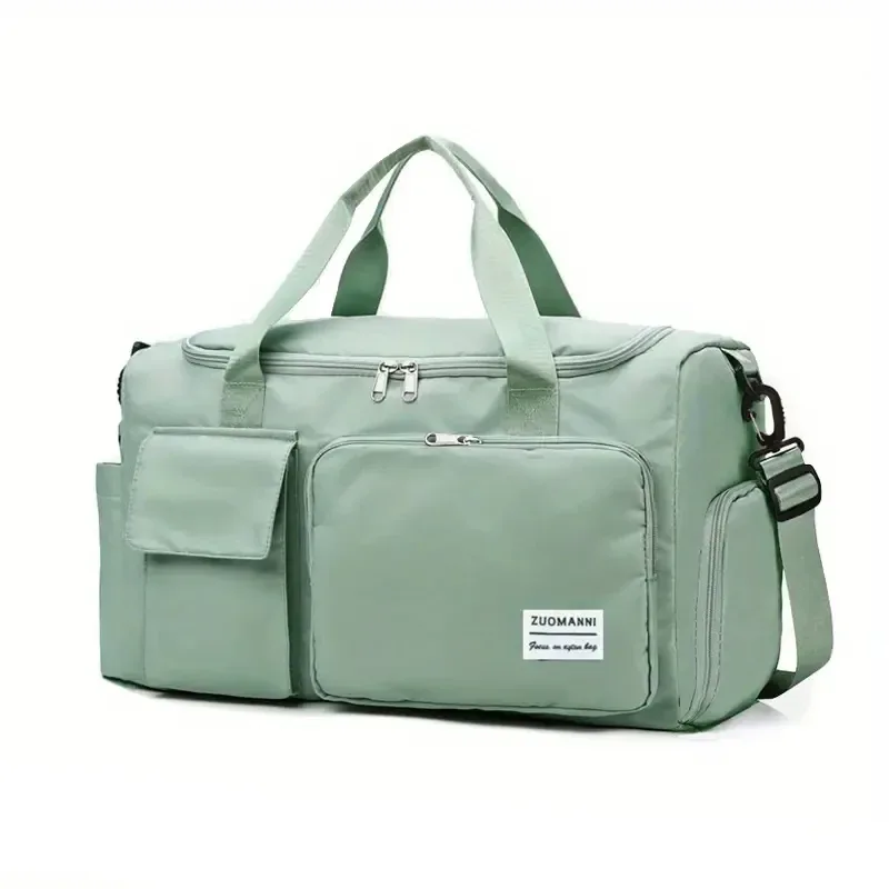 sac de voyage à main de grande capacité pour femmes, sacs de sport de nuit avec compartiment à chaussures, sacs de sport et de fitness pour femmes, 2024
