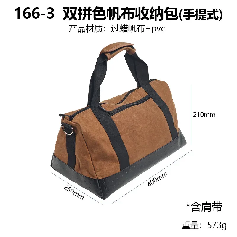 sac de rangement pour outils en toile cirée épaissie, multifonctionnel, style minimaliste moderne, avec compartiments multiples, pour outils...