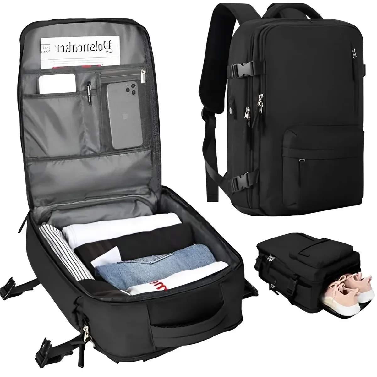 sac à dos personnalisé pour ordinateur portable de voyage, sac à dos d'affaires antivol durable avec port usb, sac d'université water degree