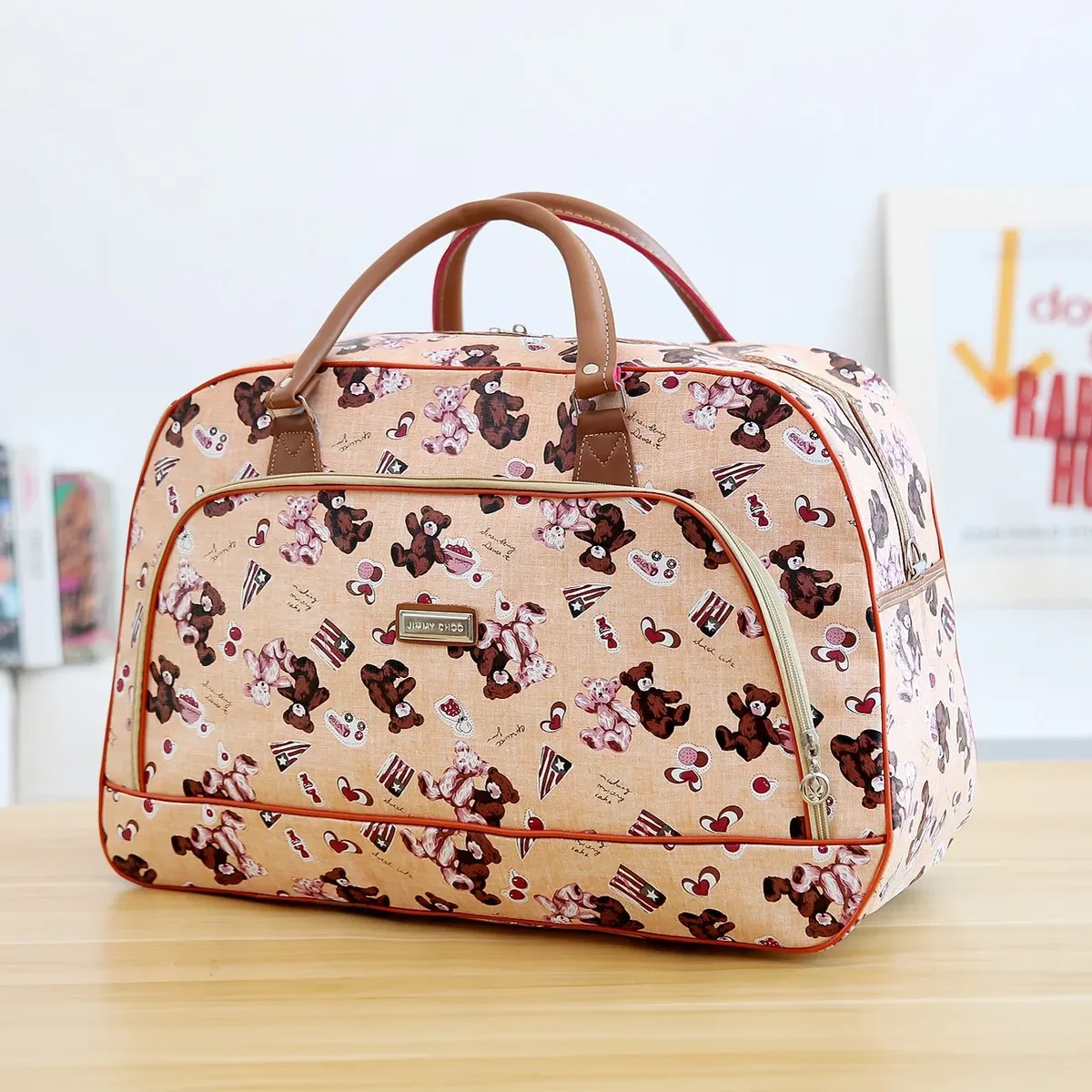 sacs fourre-tout de voyage en cuir pu pour femmes, sac à bagages de grande capacité, sac de sport étanche, sac de voyage décontracté pour week-end, organisateur