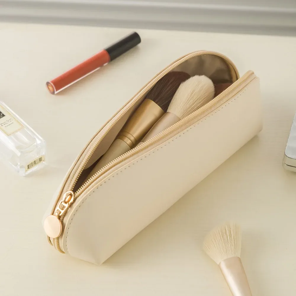 sacs à cosmétiques en pu, grande capacité, lavables, en cuir pu, trousse à crayons imperméable, fournitures de papeterie scolaire