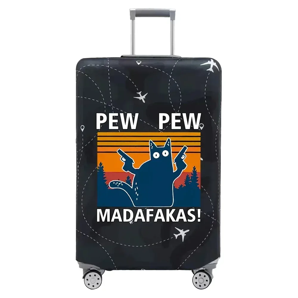 juste de protection en tissu pour bagages, housse anti-poussière, valise anti-rayures imbibée pour sac de 18 à 32 pouces, motif pew, accessoires de voyage