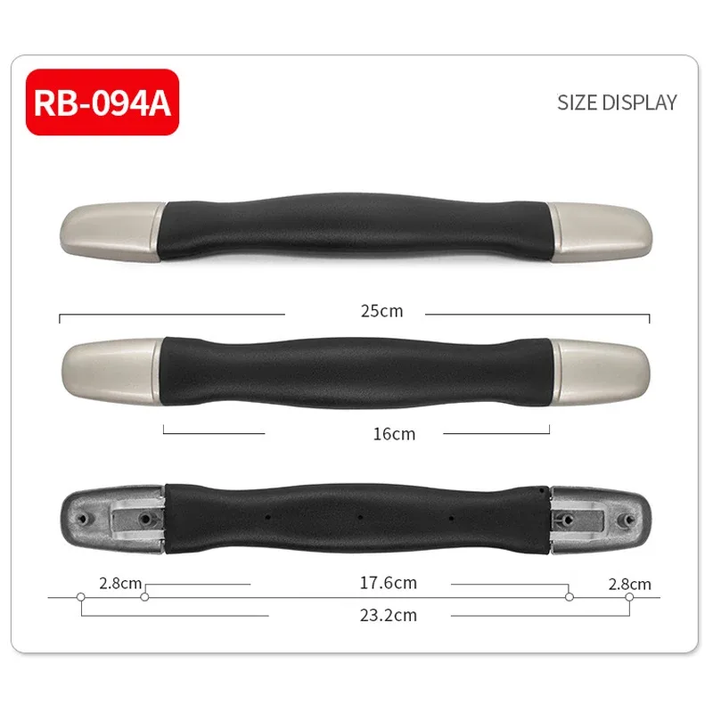 poignée de bagage poignée de chariot poignée de sac poignée de voyage poignée de valise poignée universelle noir accessoires de sac de remplacement