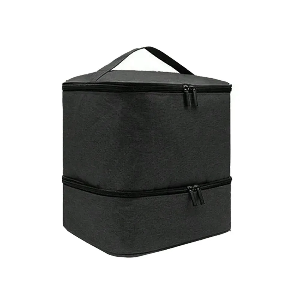 sac de rangement portable pour vernis à ongles, 30 compartiments, double couche, avec poignée, sac pour huiles essentielles