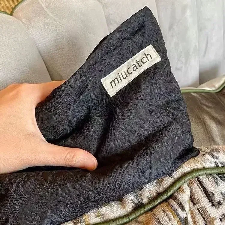 trousse de maquillage florale en toile pour femme, grands sacs à cosmétiques, poudres, grande capacité, sacs de rangement de voyage, pochette simple pour femme