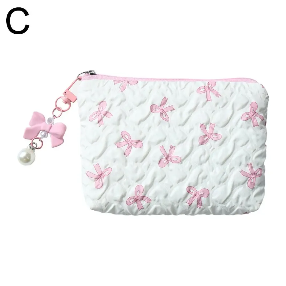 sac à main en toile avec nœud pour femme, sacs de rangement pour rouge à lèvres et coussin d'air, trousse de maquillage, sacs de toilette de voyage, sac à main commpiedmont, grande capacité, document, 1 pièce