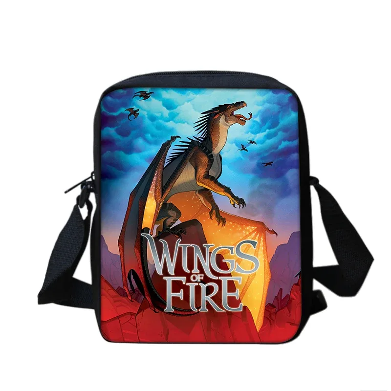 ensemble de sacs de téléphone wings of fire, sac à bandoulière avec sac initié, étui à crayons, boîte à crayons pour étudiants, meilleur cadeau, 2 pièces