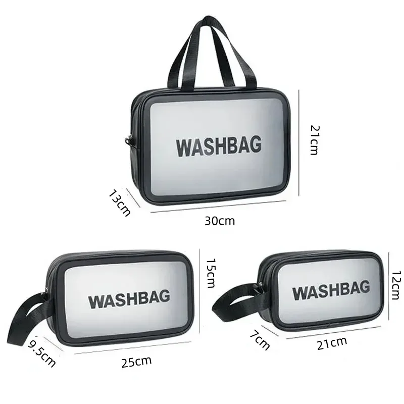 sacs à cosmétiques noirs, sacs à main de rangement de maquillage étanches, sac de rangement de produits de toilette de voyage portables, fourre-tout de bord de mer, sac à cosmétiques pour femmes