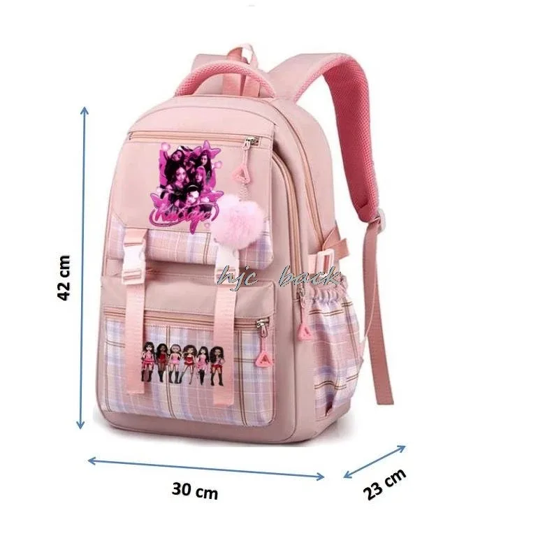 hot katseye drôle impression mochila gir'ls garçon retour à l'école livre sacs, adolescents étudiant sac à dos femmes voyage ordinateur portable sac à dos