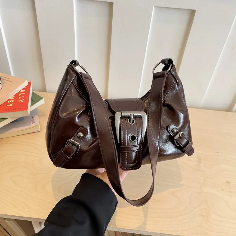 sac à bandoulière plissé rétro y2k pour femme, style maillard, sac sous le bras, pochette, sacs à main pour voyage, travail, shopping – vente chaude