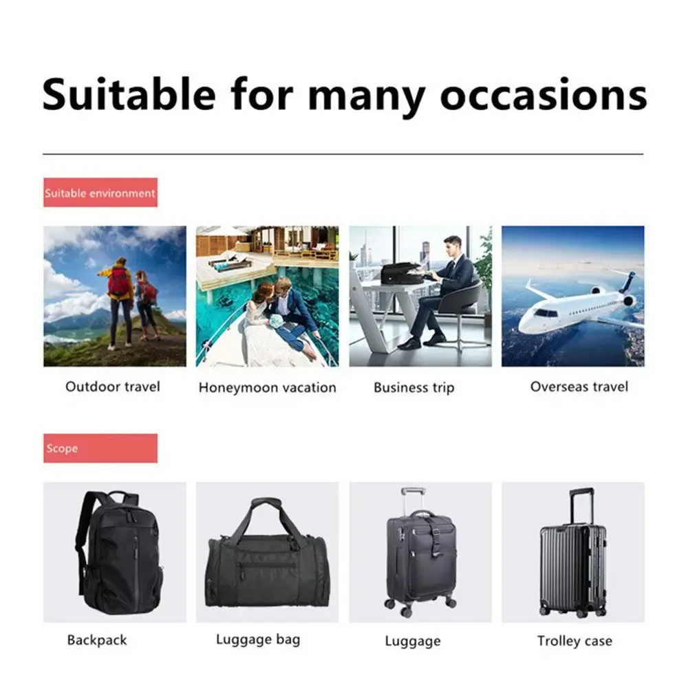 cadenas combination tsa métallique zinc argent bleu vert noir voyage accessoires valise sac dos