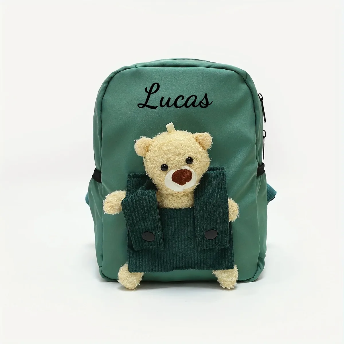 sac à dos personnalisé avec nom brodé d'ours en peluche mignon – sac à dos doux et durable pour le campus quotidien des tout-petits, cadeaux parfaits pour l'école