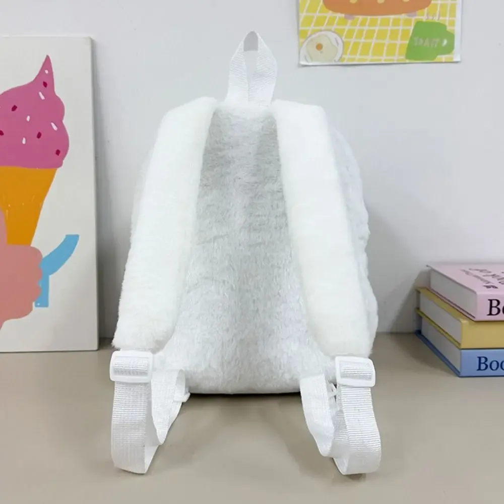 sac à dos mignon en forme de phoque, polyvalent, simple, moelleux, léger, couleur unie, sac à bandoulière pour femme et fille, accessoires