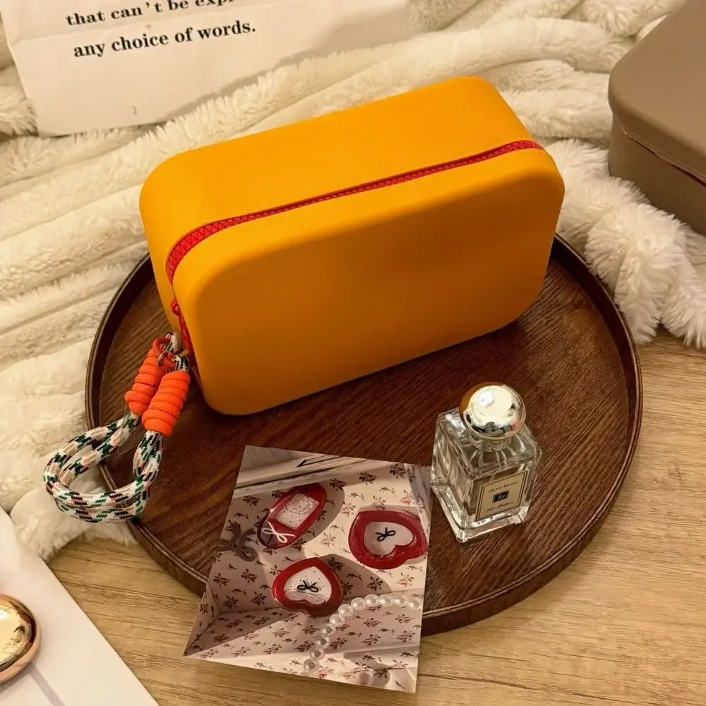 pochette à fermeture éclair, sac de rangement en silicone, porte-carte de crédit, sacs de rouge à lèvres, porte-maquillage en silicone, étanche, grande capacité
