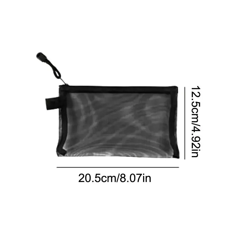 porte-passeport de voyage en maille transparente, sac organisateur de cartes d'identité et de billets, pochette à fermeture éclair pour documents, 1/3/5 pièces