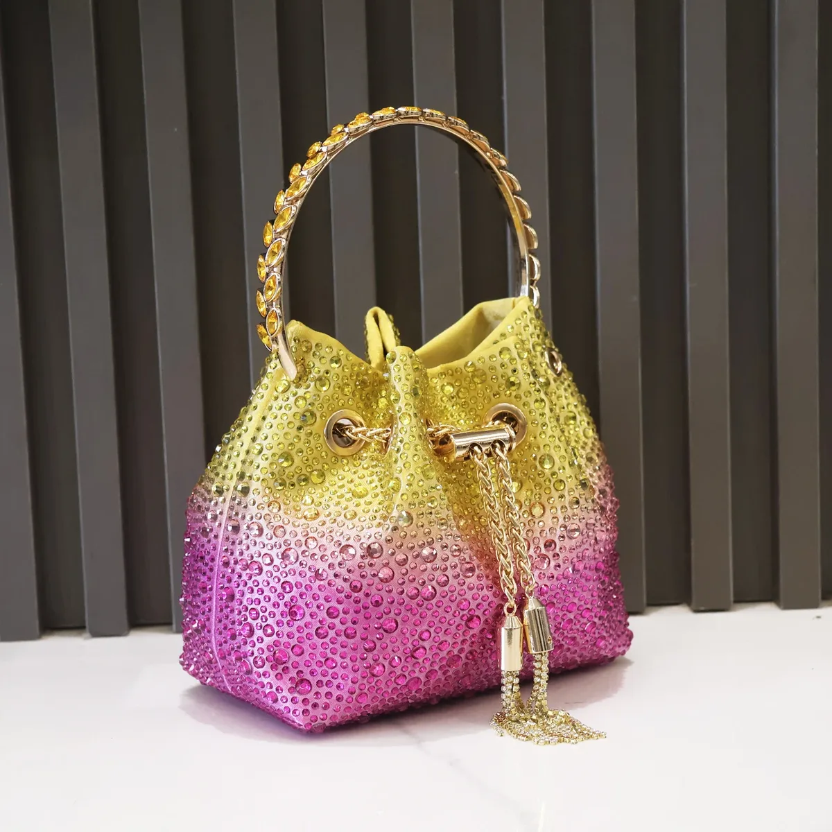 poignée strass pochette de soirée sacs à main et sac à main de luxe sac à bandoulière design brillant cristal pochette sac à main sac seau