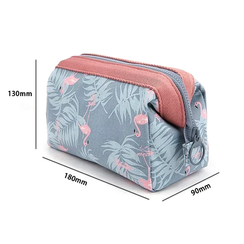 nouvelle mode sac cosmétique femmes étanche flamant sacs de maquillage organisateur de voyage kits de toilette sacs de maquillage portables esthéticienne