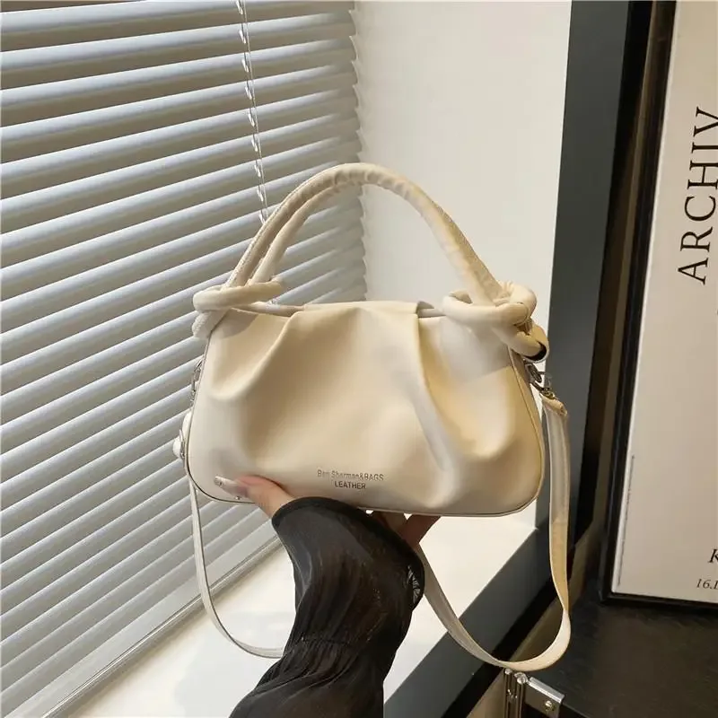 sac bandoulière tendance vert clair et blanc avec sangle amovible et poignées supérieures pour le shopping quotidien, les rendez-vous et les voyages