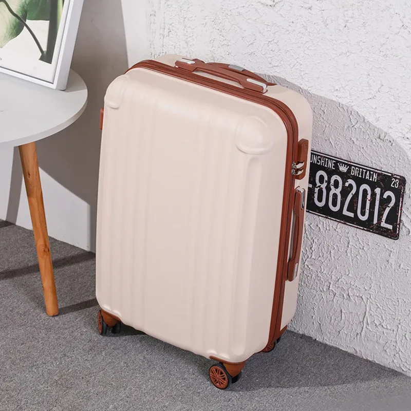nouvelle valise à roulettes rose mignonne pour filles, valise trolley pour femmes avec roues pivotantes, valise d'école adorable pour étudiantes, valise à code, bagage cabine