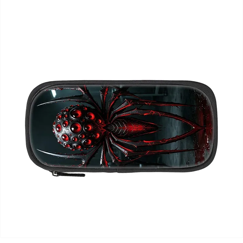 trousse de rangement grande capacité spider learn, trousse à crayons pour étudiants, trousse à maquillage pour filles, pratique