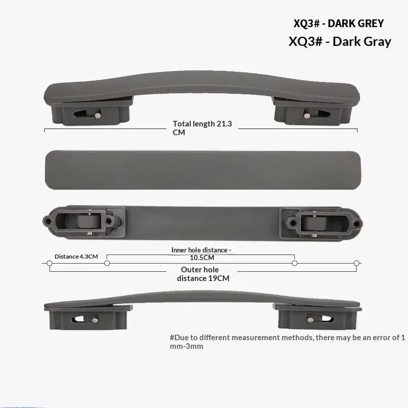 poignée remplacement tpe haute qualité noir mat bagages sac voyage installation facile fixation vis durabilité pratique comportement humainisé