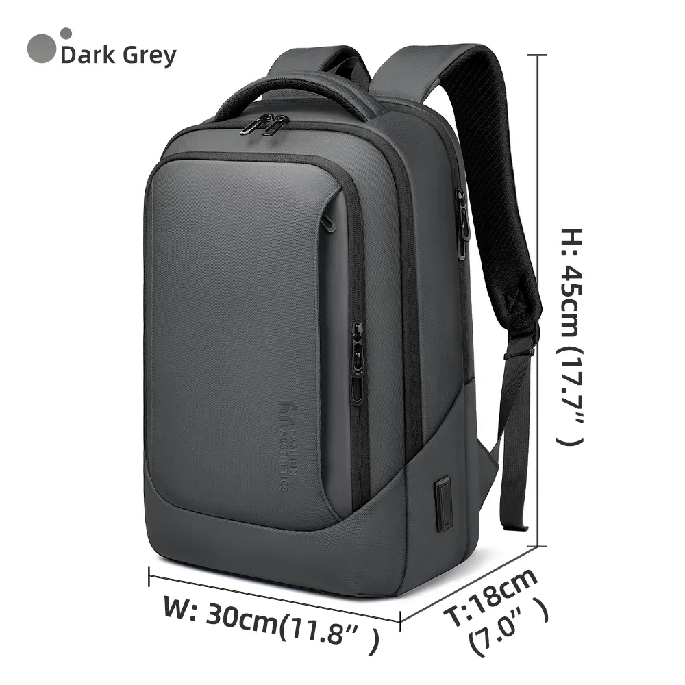 heroic knight – sac à dos multifonctionnel pour hommes, sac à dos pour ordinateur portable 15.6 pouces, étanche, grande capacité, pour le travail et les voyages, avec port usb