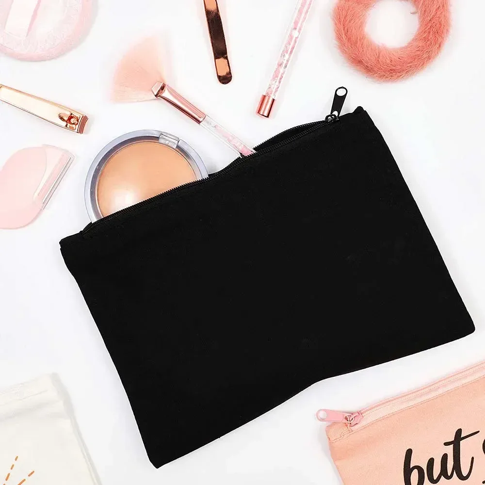 trousse de maquillage pour filles, sac de rangement classique à motif de lettres dorées, pochettes pour sacs de voyage, pochette à cosmétiques pour femmes