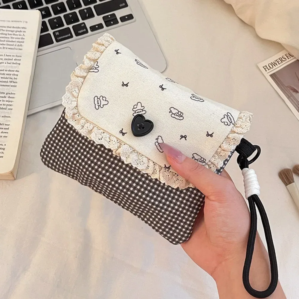 sac de rangement pour serviettes hygiéniques de grande capacité, sac à main imprimé floral, sac à maquillage, sac pour petits objets, mini sac cosmétique de style coréen