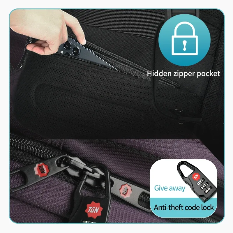 tigernu sac à dos antivol pour femmes grande capacité 15.6 pouces sac à dos pour ordinateur portable sac de voyage cartable pour femmes filles
