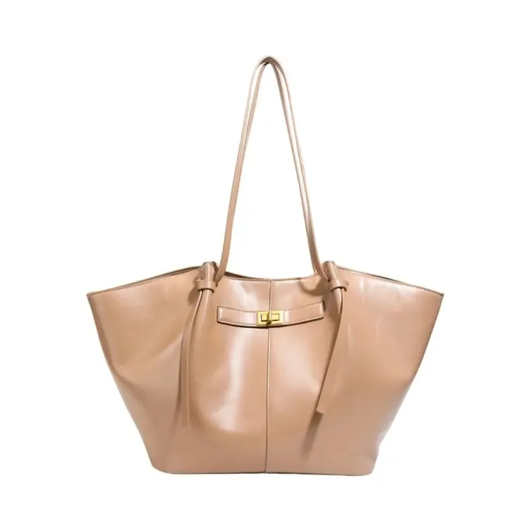 sacs à bandoulière trapèze grande capacité pour femmes, sacs à main de créateur avec fermoir métallique, sacs fourre-tout en cuir pu de haute qualité pour le quotidien