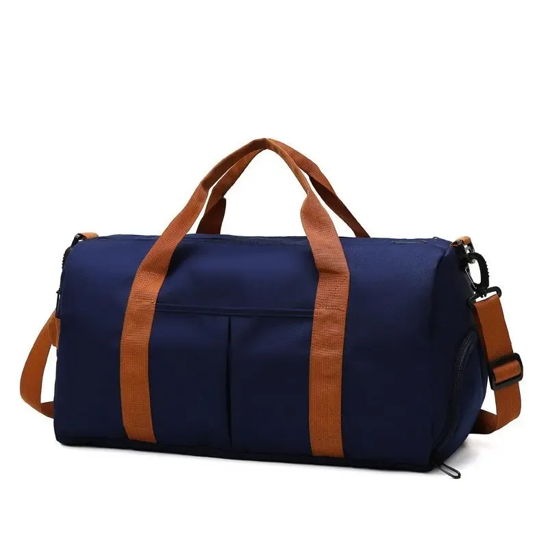 sac voyage polochon oxford khaki beige marron bandoulière poignées compartiments chaussures vêtements humides secs résistant eau transport