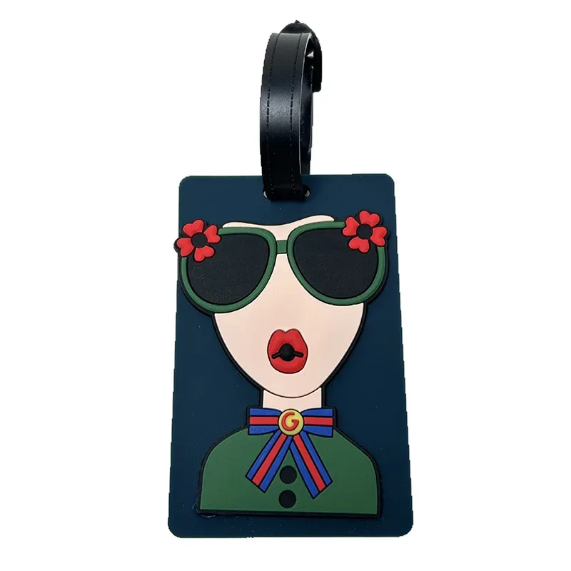 nouveau design créatif moderne déesse accessoires de voyage étiquettes de bagages valise mode silicone portable étiquette de voyage étiquette